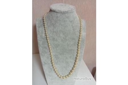Collier Ancien En Perles - Bijou Vintage D'Occasion