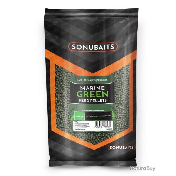 SONUBAITS FEED PELLETS MARINE GREEN 900GR SONUBAITS 6mm
