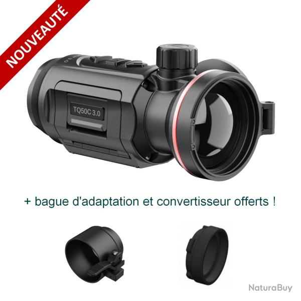 HIKMICRO THUNDER (CLIP-ON) TQ50C 3.0 - Module de vision thermique + bague et convertisseur offerts !
