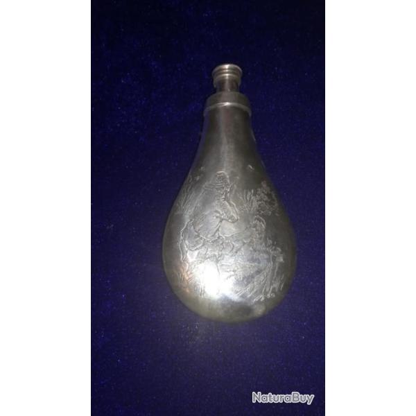 Flasque de chasse  grav�e