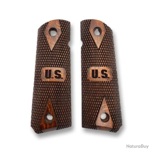 Plaquette de crosse 1911 US - Noyer fonc�