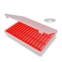 Boite &agrave; plioirs 18cm &eacute;troit orange Stonfo