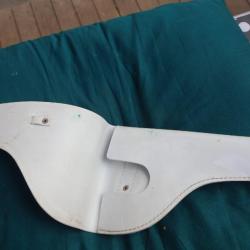 Holster en simili cuir  plastifier blanc  de Police Militaire ench&egrave;re &agrave; 1 euros sans prix de r&eacute;serve