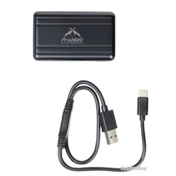Batterie suppl�mentaire externe USB ProHunt pour Chaussettes / Echarpe / Gants chauffants