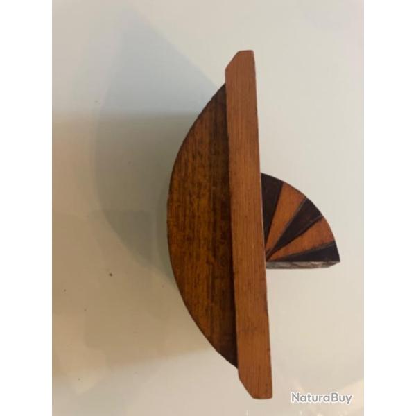 Tampon buvard � bascule en bois Avec poign�e en marqueterie