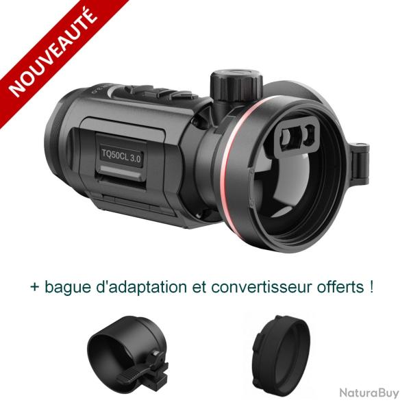 HIKMICRO THUNDER(CLIP-ON) TQ50CL 3.0 - Vision thermique avec t�l�m�tre, bague+convertisseur offerts!