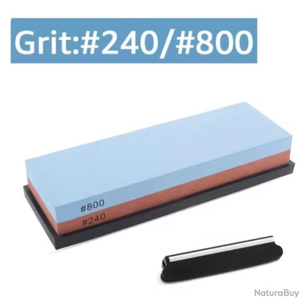 Pierre � Aiguiser Professionnelle Double Face Base Antid�rapante 2 Grains 200/800
