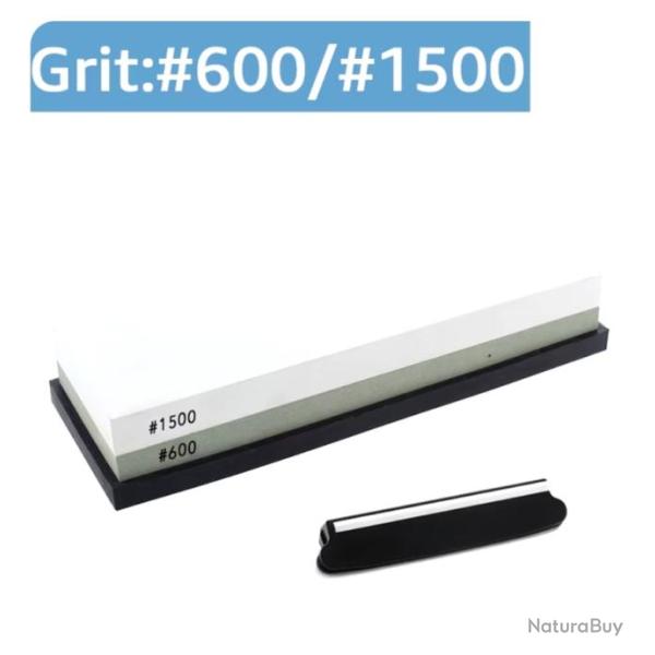 Pierre � Aiguiser Professionnelle Double Face Base Antid�rapante 2 Grains 600/1500