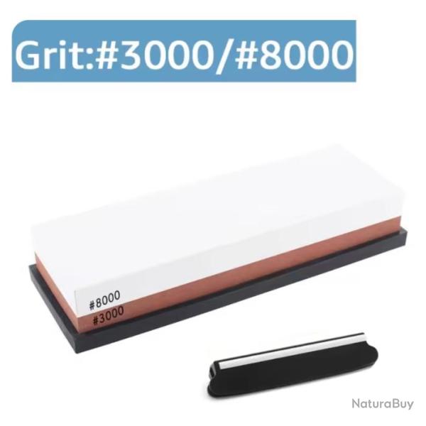 Pierre � Aiguiser Professionnelle Double Face Base Antid�rapante 2 Grains 3000/8000