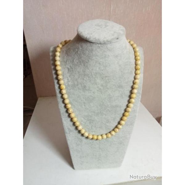 collier ancien petite perle longueur 25 cm ferm�