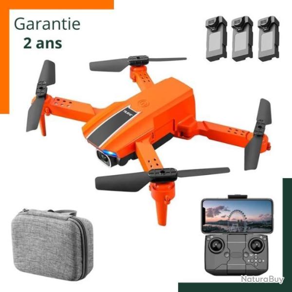Drone 4K UHD GPS avec 3 batteries, double cam�ra ultra HD et retour intelligent - Garantie 2 ans