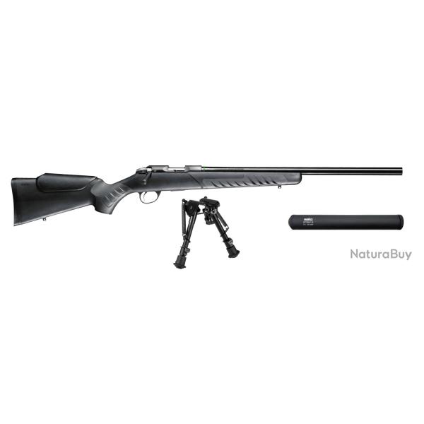 Pack carabine Quad Heavy Barrel bipied et mod�rateur de son (Calibre: .22 lr.)
