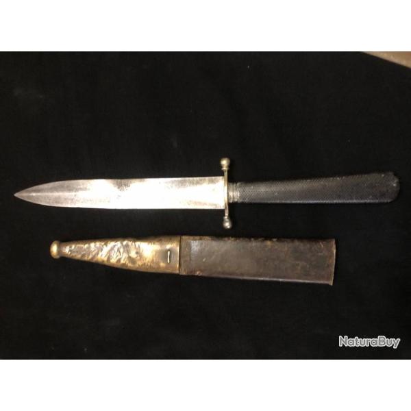 ancien poignard couteau dague de chasse JAMES RODGERS
