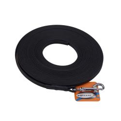 Longe BIOTHANE BETA plate 9 mm noir 5 m SANS poign&eacute;e