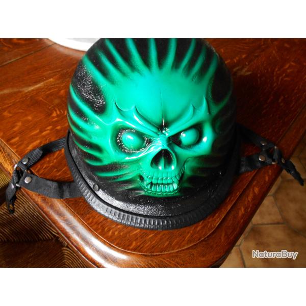 CASQUE D�CO MOTARD BIKER --  SKULL