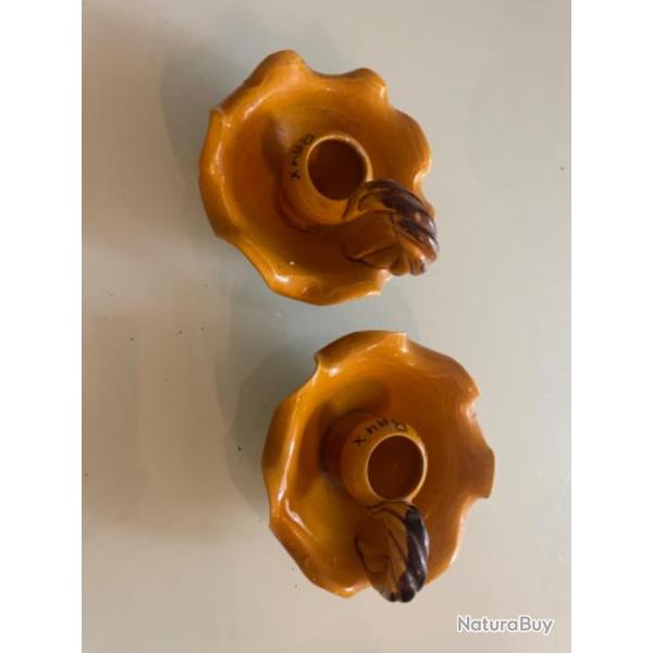 Bougeoirs ancien la paire