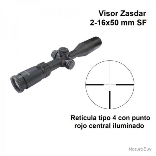 Lunette Zasdar 2-16X50 mm. Retrait. 4 avec point lumineux