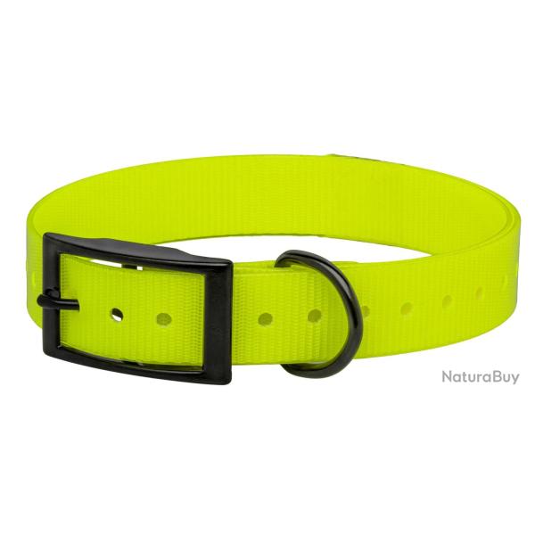 Collier Biothane Jaune Biogold Hi-Flex Sangle Polyur�thane Extrud� 650x25x2mm
