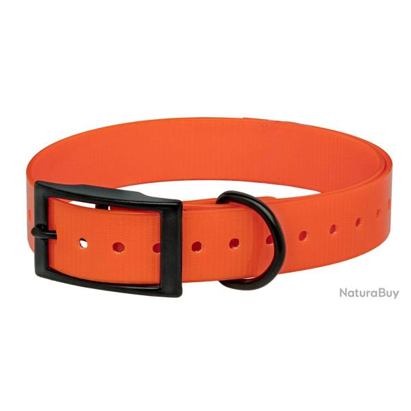Collier Biothane Orange Biogold Hi-Flex Sangle Polyur�thane Extrud� 650x25x2mm