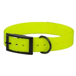 Collier Biothane Jaune Biogold Hi-Flex Sangle Polyur&eacute;thane Extrud&eacute; 650x25x2mm