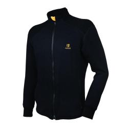 Veste sport jogging homme en laine m&eacute;rinos noir noir XL (extra large)