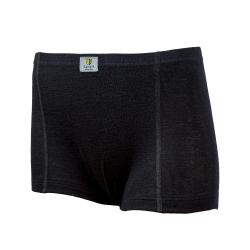 Boxer shorty femme chaud pure laine m&eacute;rinos noir noir S (small)