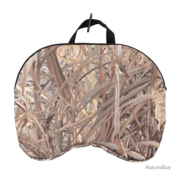 Coussin de Si�ge Camping Chasse Rembourr� en Mousse - Imperm�able, Portable avec Poign�e Beige