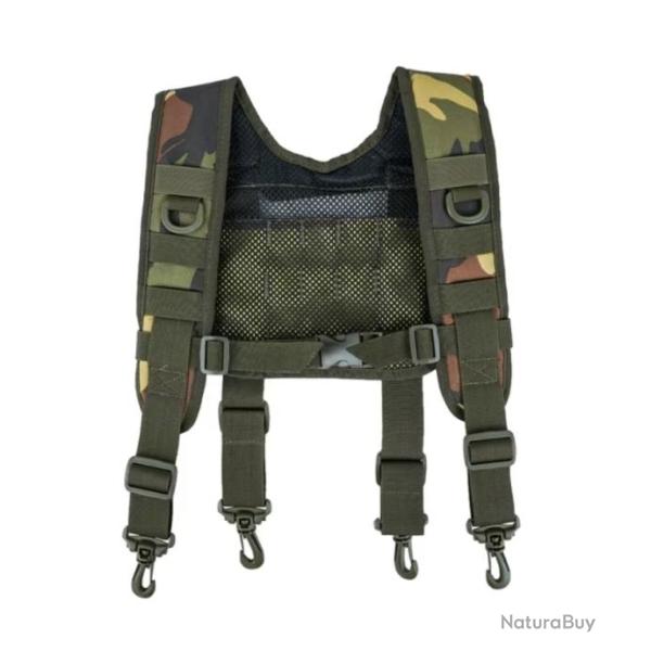 Ceinture de Service Tactique avec Harnais et Bretelles Rembourr�es - R�glables Camouflage