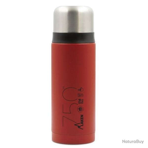 Thermo Laken 0,75L inox rouge