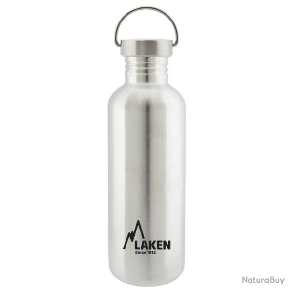 Gourde inox Laken Basic Steel 1L argent avec bouchon Vintage