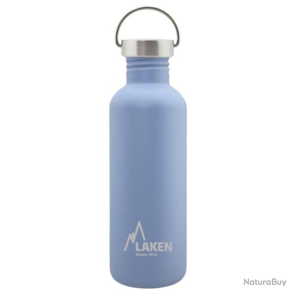 Gourde inox Laken Basic Steel 1L bleue avec bouchon Vintage