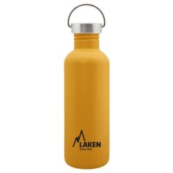 Gourde inox Laken Basic Steel 1L jaune avec bouchon Vintage
