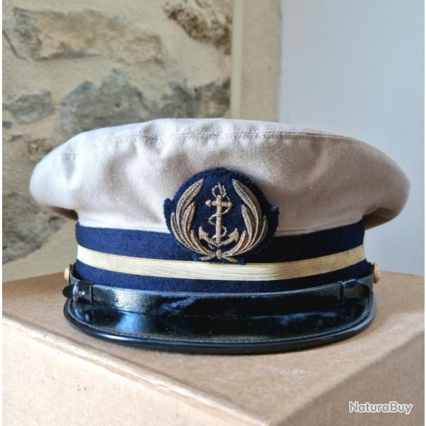 Casquette d'�t� d'Officier de Marine Neuve et nominative