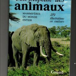 encyclop&eacute;die des animaux  mammif&egrave;res du monde entier , grund pf vladimir hanak