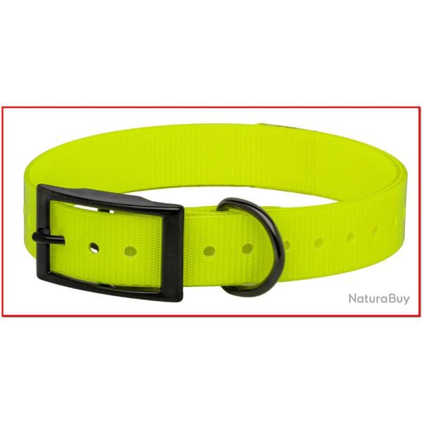 Collier Biothane Biogold HI-FLEX Sangle polyur�thane extrud� 650x25x2mm jaune