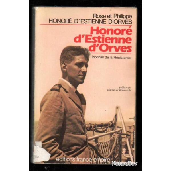 honor� d'estienne d'orves . pionnier de la r�sistance .mauvais �tat mais  assez rare