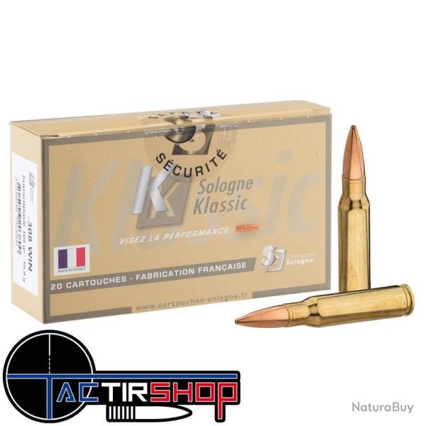 Munition Sologne Target Sierra MatchKing 308 WIN 168 Gr par Boite de 20