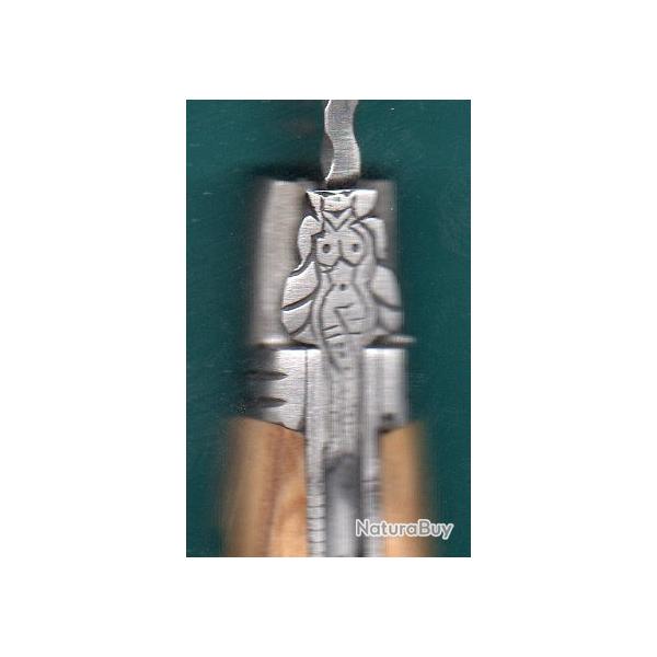 SEXY LAGUIOLE PIN UP en abeille couteau grav� Pr�nom OLIVIER