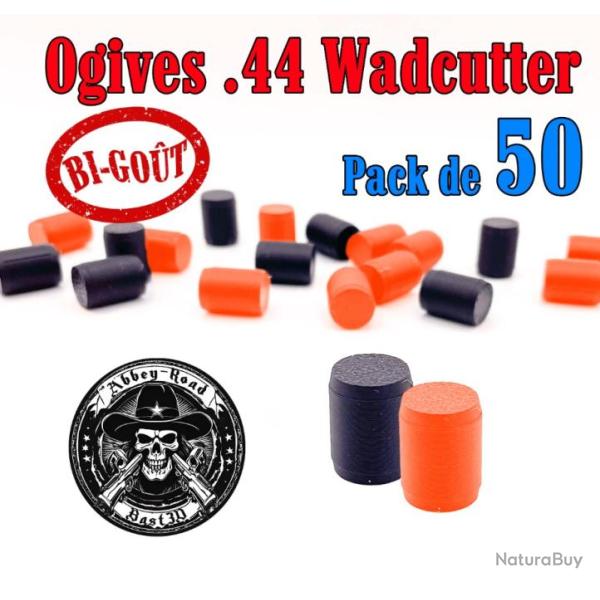 Balle tir r�duit .44 ogive bigout Wadcutter plastique haute visibilit� - Pack de 50 - Bast3D
