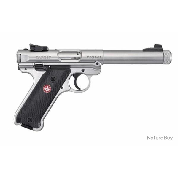 Pistolet Ruger Mark IV Target Inox Filet� calibre 22LR