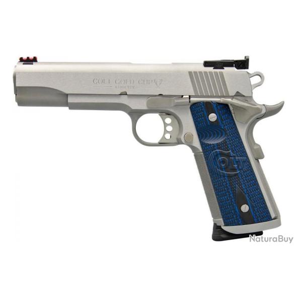 PISTOLET COLT GOLD CUP TROPHY 5�� INOX BROSSE 45ACP