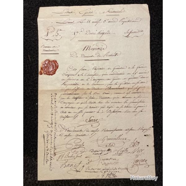 JOSNET DE LAVIOLAIS : M�moire de retraite