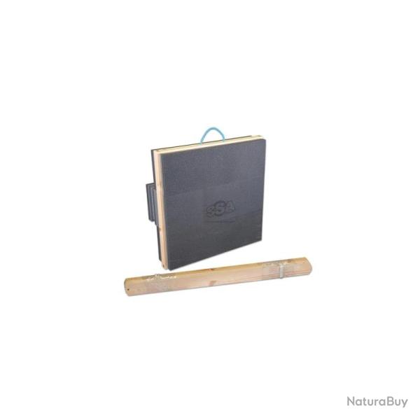 Cible Mousse tir � l'arc Danage Domino De1 Entry 66X66X14.5cm + 3 Centre 24.5cm Avec Chevalet