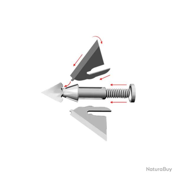 Lames De Remplacement Qad Exodus - 125 Grains / Swept