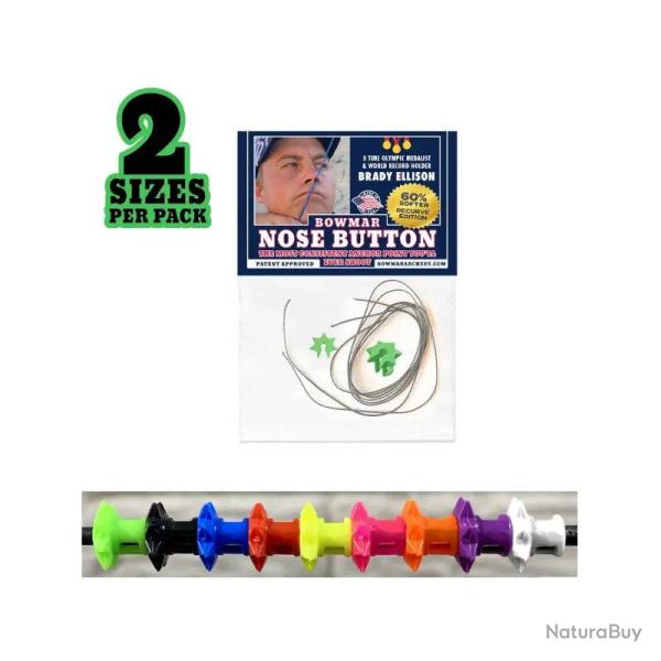 Nose Button Bowmar Recurve - Rouge