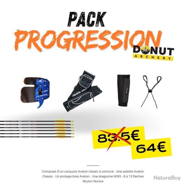 Kit d'�quipements Progression Donut Archery - Gaucher / X-Small / Bronze