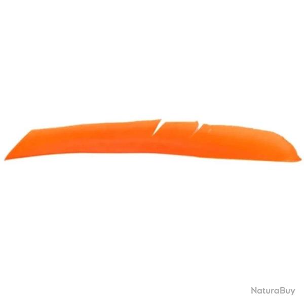 Plume de fl�che Naturelle Gateway Entiere - Droite / 10 Pouces / Orange