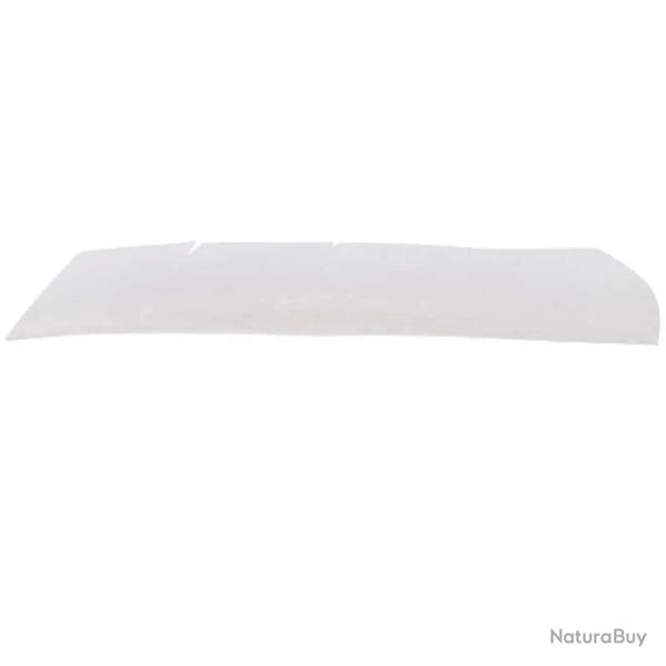 Plume de fl�che Naturelle Gateway Entiere - Gauche / 10 Pouces / Blanc