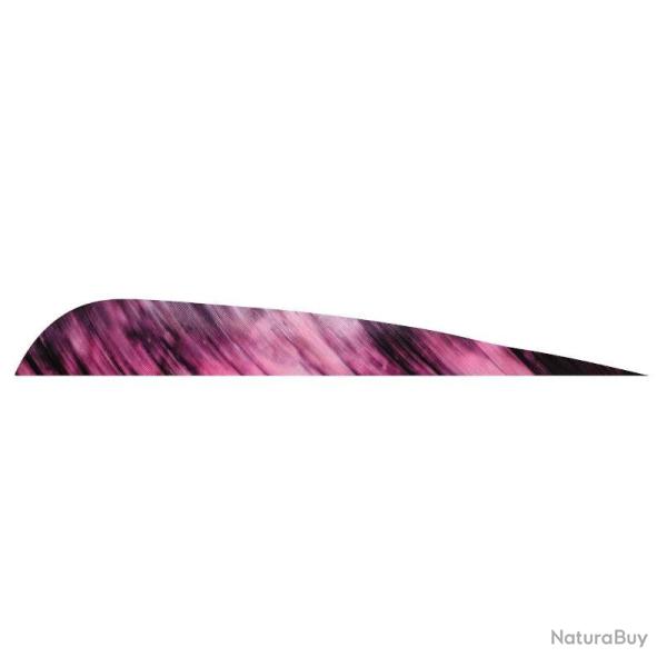 Plume de fl�che Naturelle Gateway Parabolique - 4 Pouces / Violet Camo