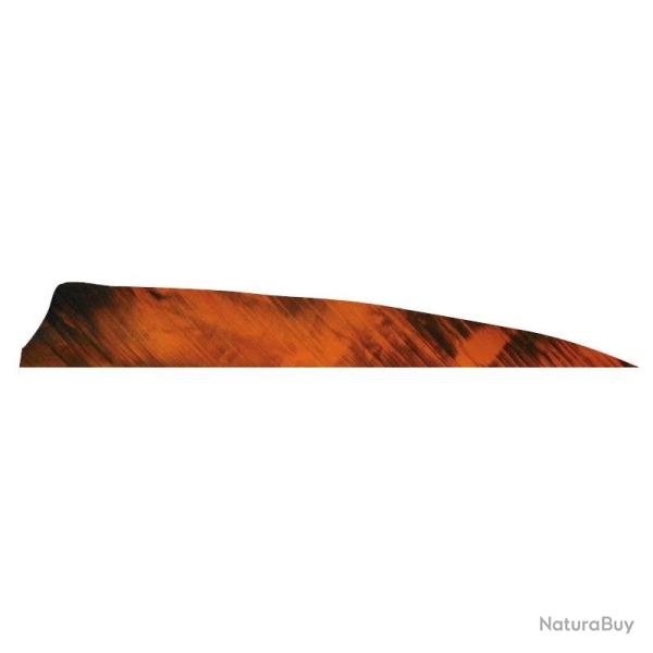 Plume de fl�che Naturelle Gateway Shield - 4 Pouces / Orange Camo